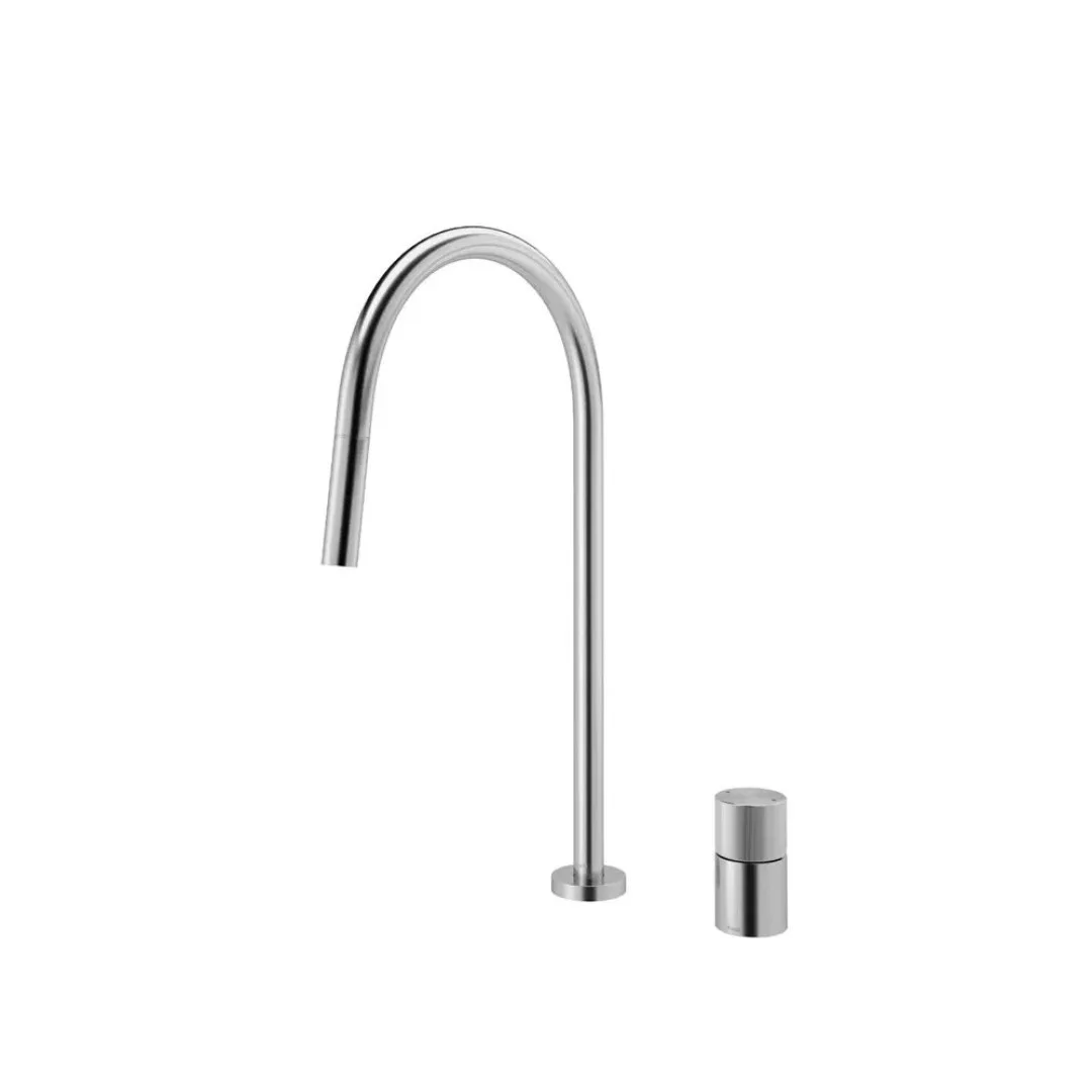 Monocomando De Bancada Para Cozinha Inox Escovado Com Ducha Retrátil Docol Mix&Match