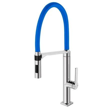 Monocomando de bancada para cozinha Docol Doc Cromado/Azul
