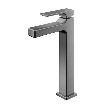 Monocomando Docol Edge Grafite Escovado para banheiro Mesa bica alta
