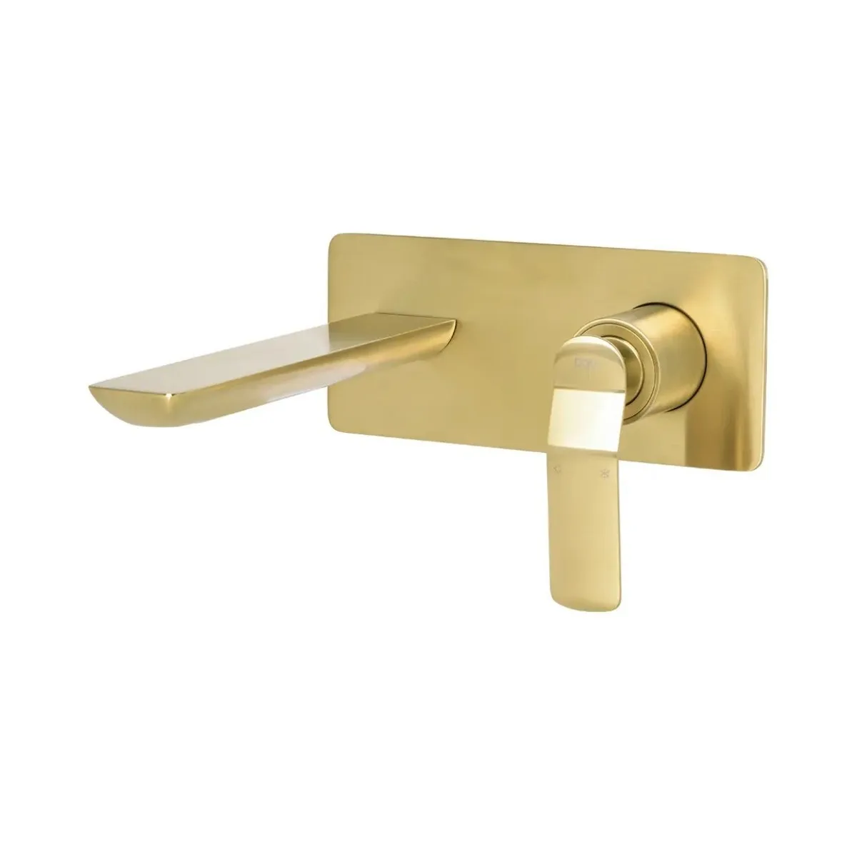 Monocomando de Parede para Banheiro Brushed Gold Doka Rainbow