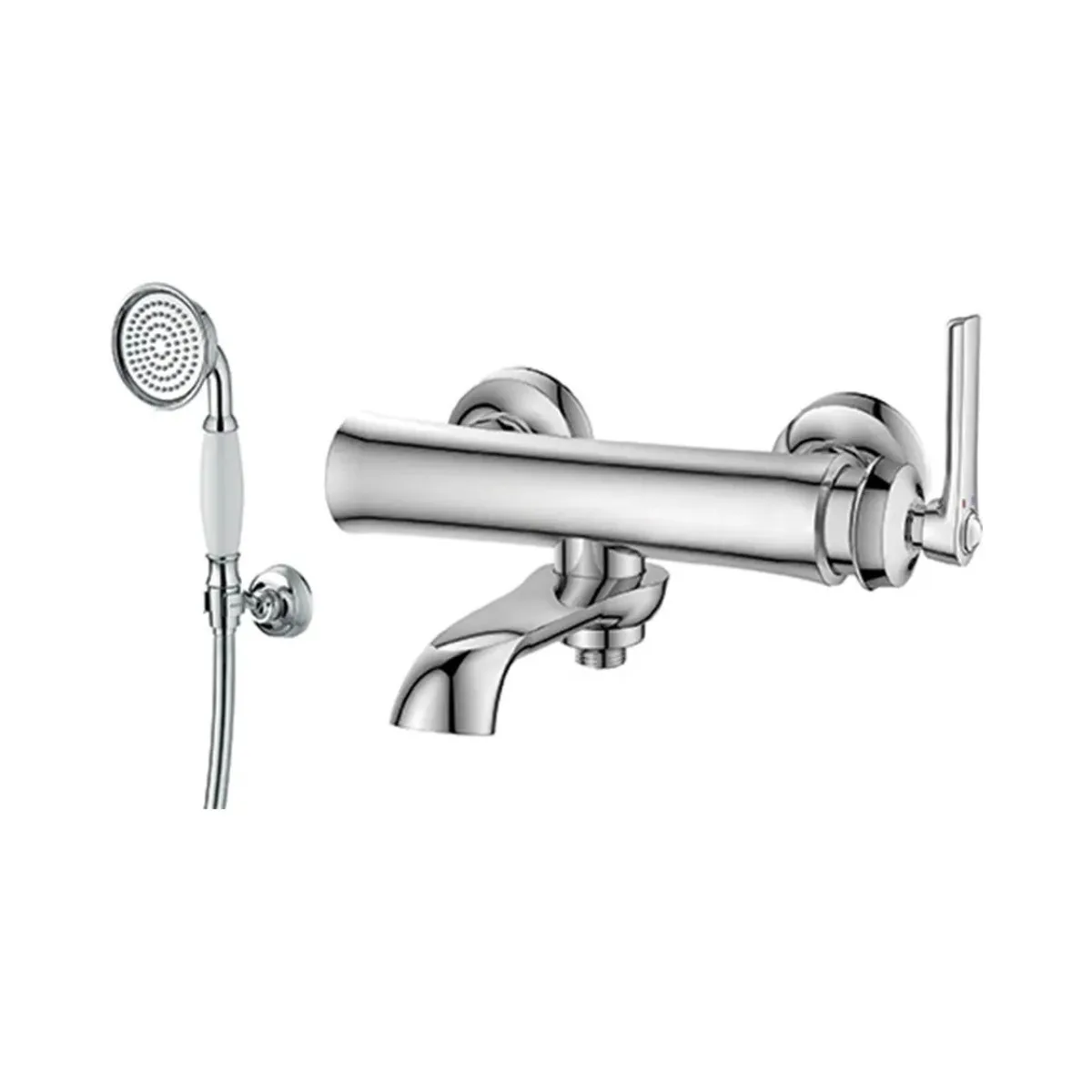Monocomando de Parede com Ducha Manual para Banheira Chrome Doka Ever
