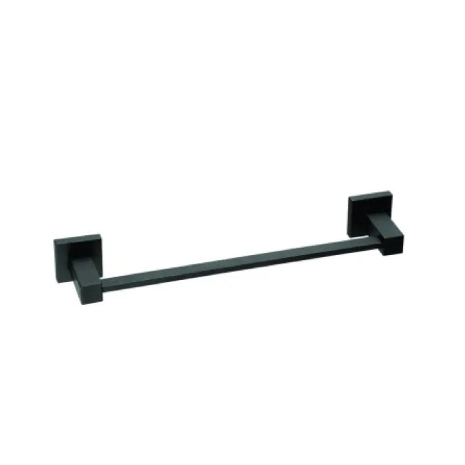 Porta Toalha Preto Matte Meber Athenas Linear Curto 26781 C34