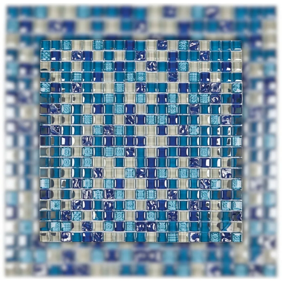 Pastilha Azul 30x30 Glass Mosaic Galliano "A"