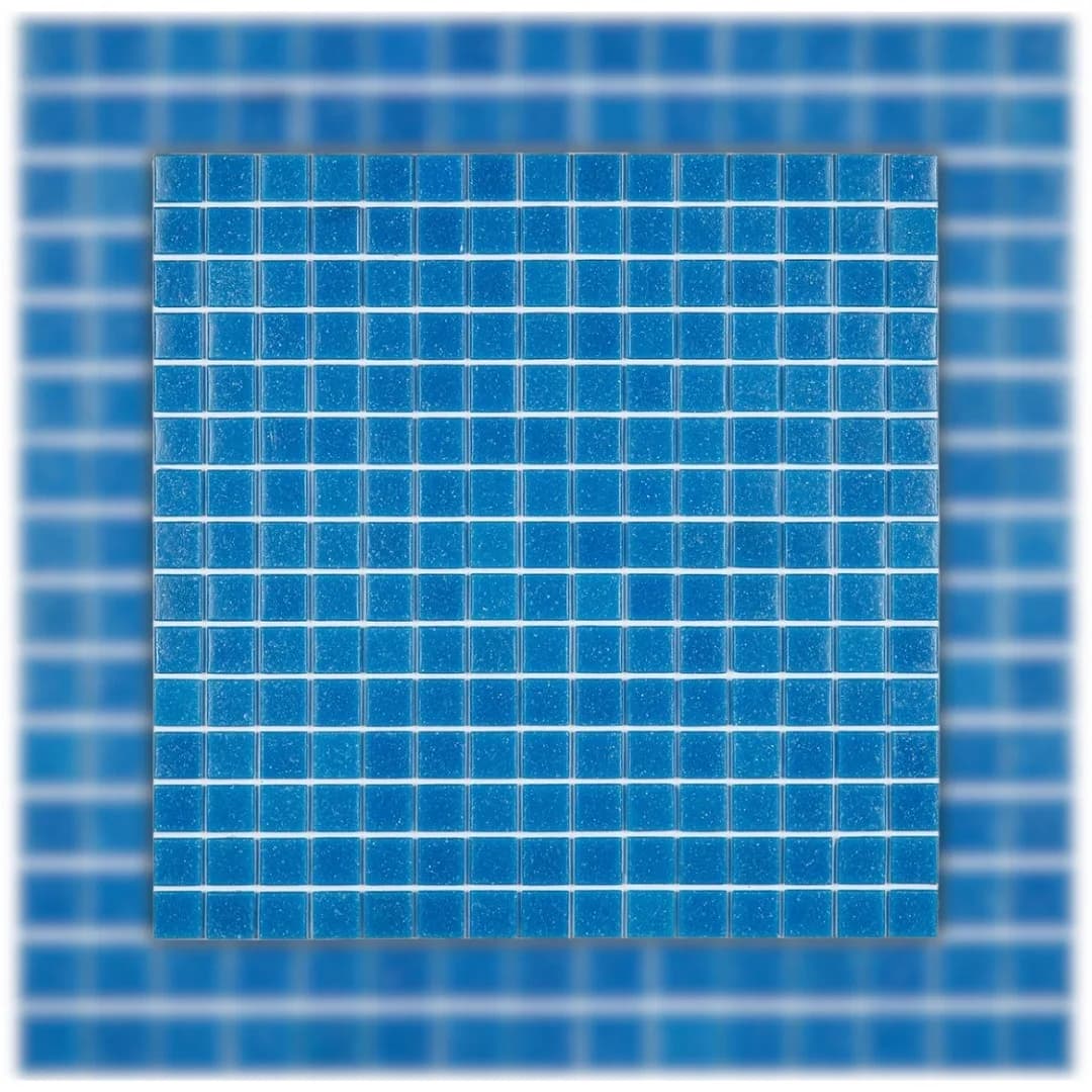 Pastilha Azul 32,3×32,3 Glass Mosaic Fosca "A"