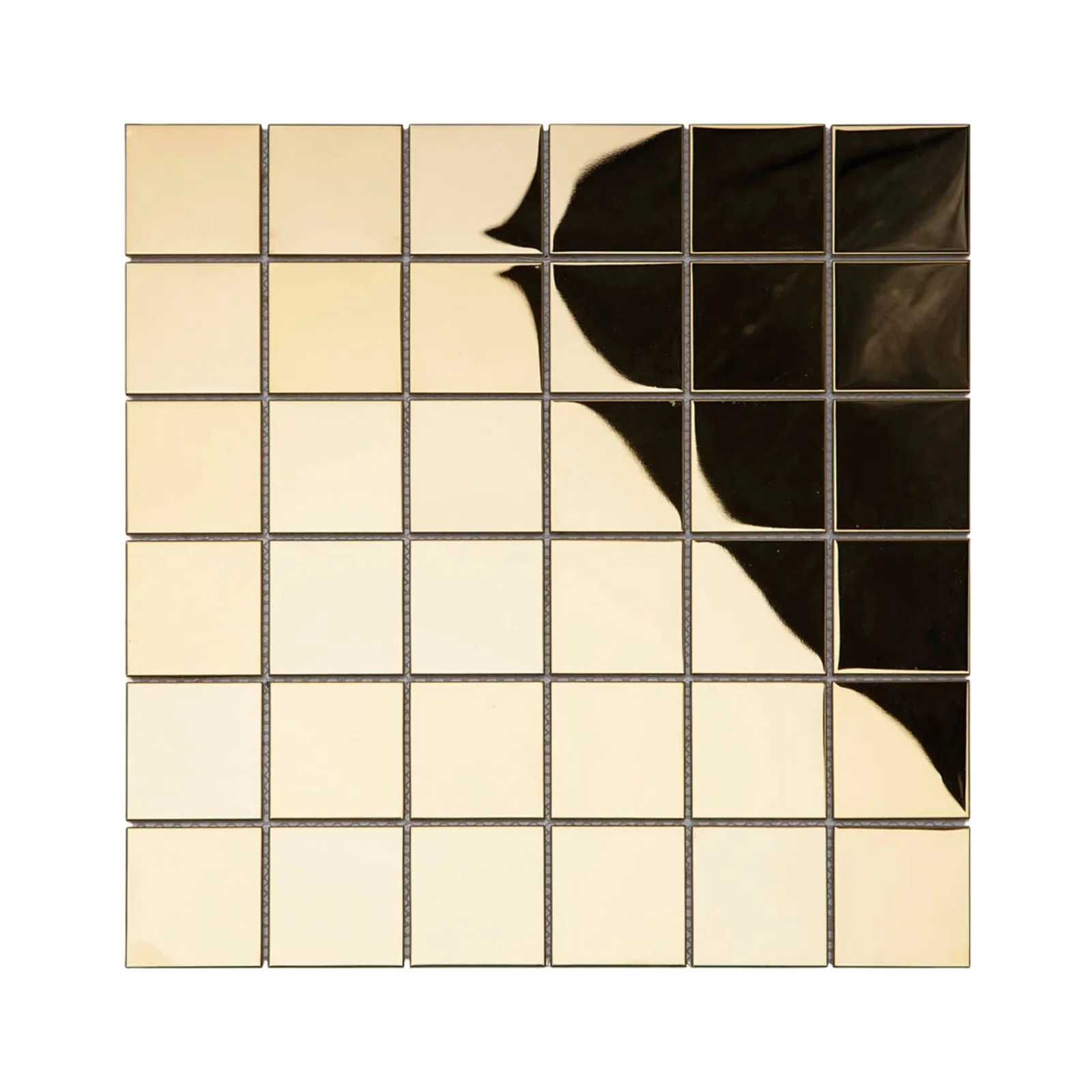 Pastilha Glassmosaic Dourado 29,8x29,8 Ax11 Metal "A"