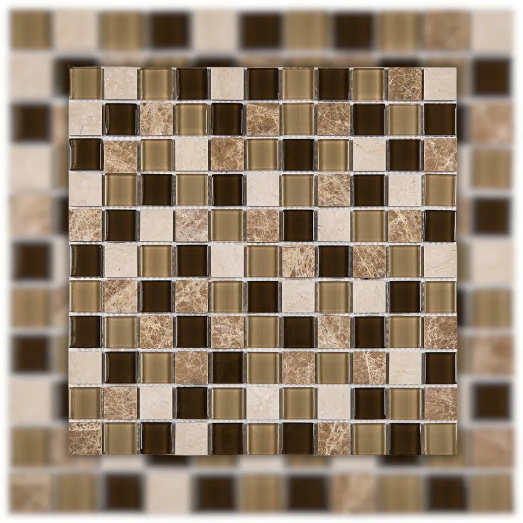 Pastilha Marrom 29x29 Glass Mosaic Matisse MT702 "A"