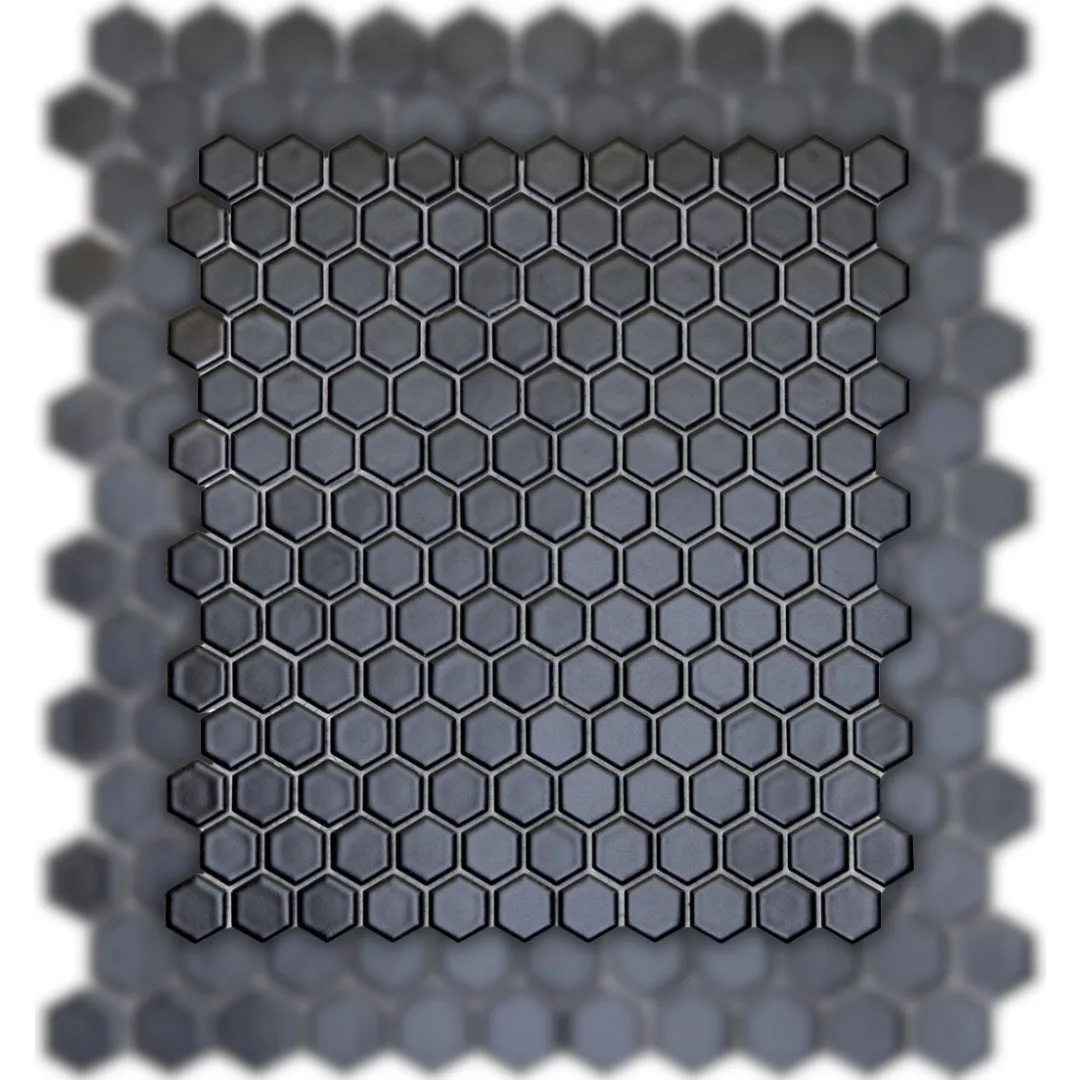 Pastilha Preta 28,5x30,7 Glass Mosaic Porcelana "A"