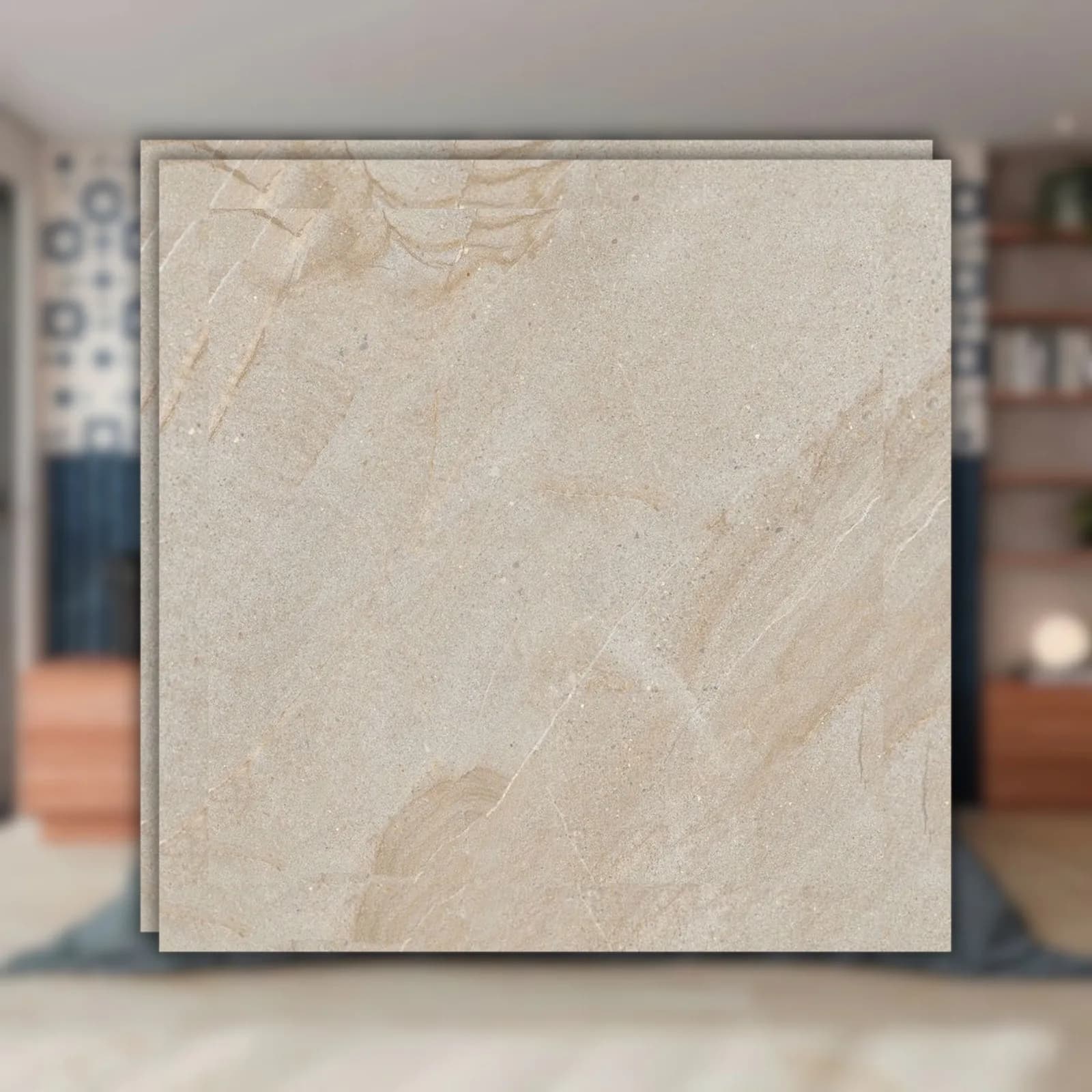 Porcelanato Cinza Natural 120x120 Ceusa Arenito Sgr RET "A"