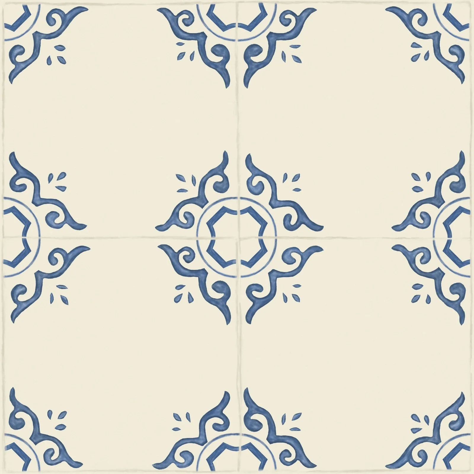 Porcelanato Decorativo Azul Natural 60x60 Ceusa Ladrilho Italian Days RET "A"