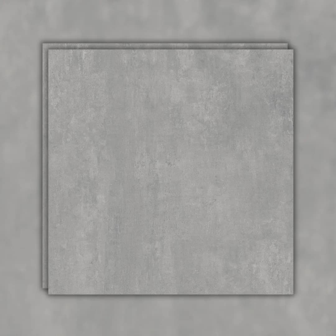Porcelanato Cinza Acetinado 83x83 Damme Soho Grigio RET "A"
