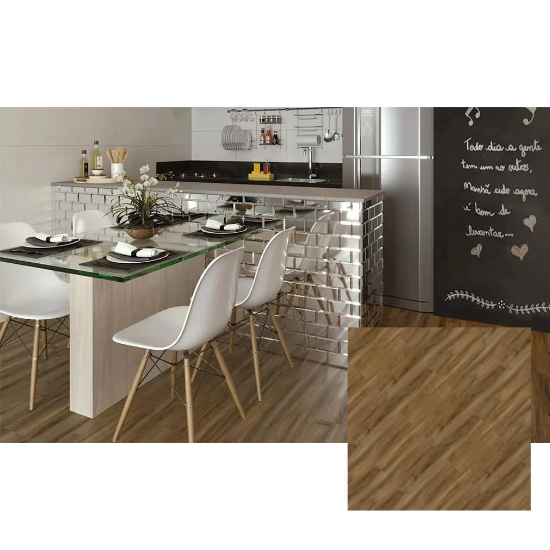 Piso Vinílico Tarkett Injoy Nacional 20,8x123 344 Liso Lichia