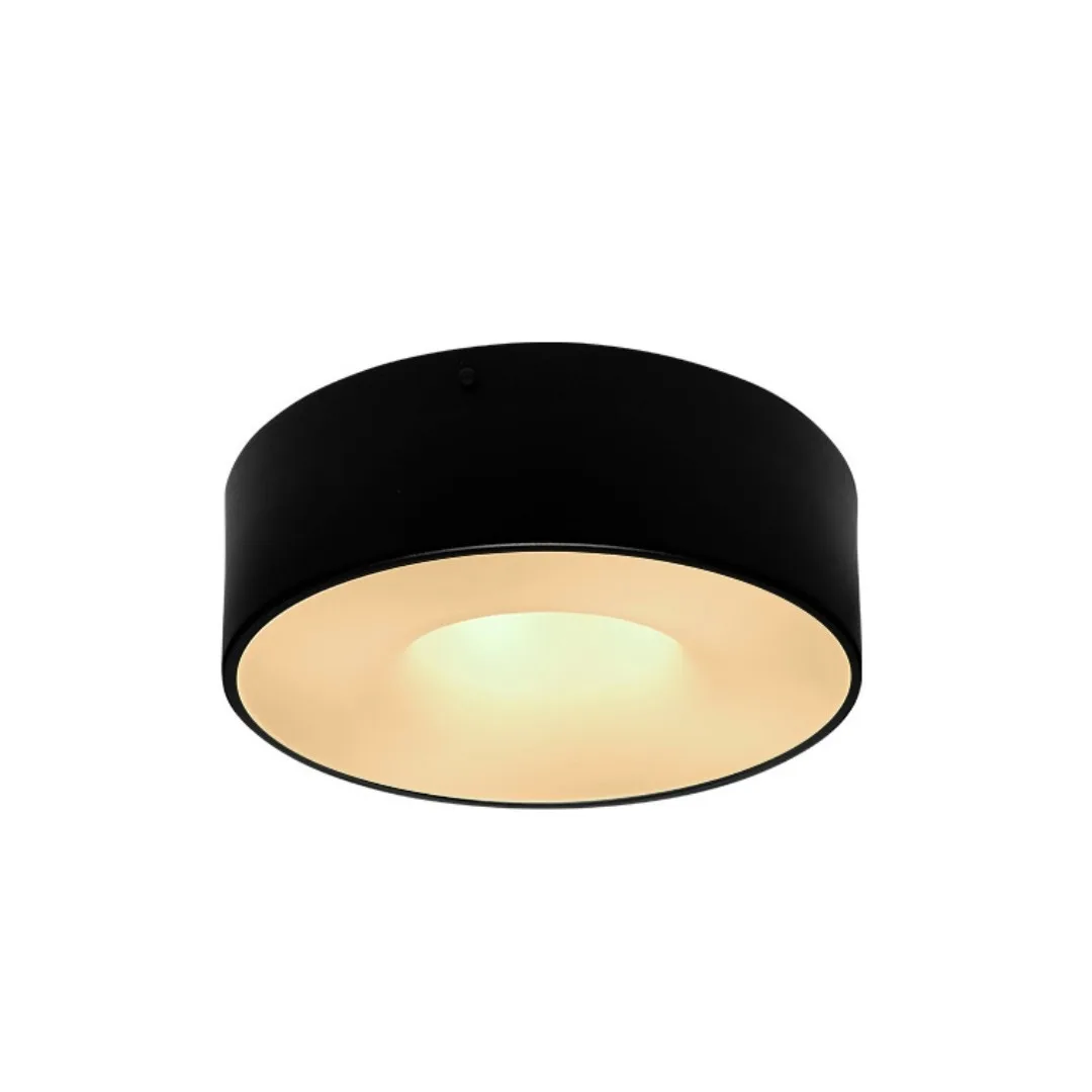 Plafon Taschibra donuts 4xe27 Preto Fosco