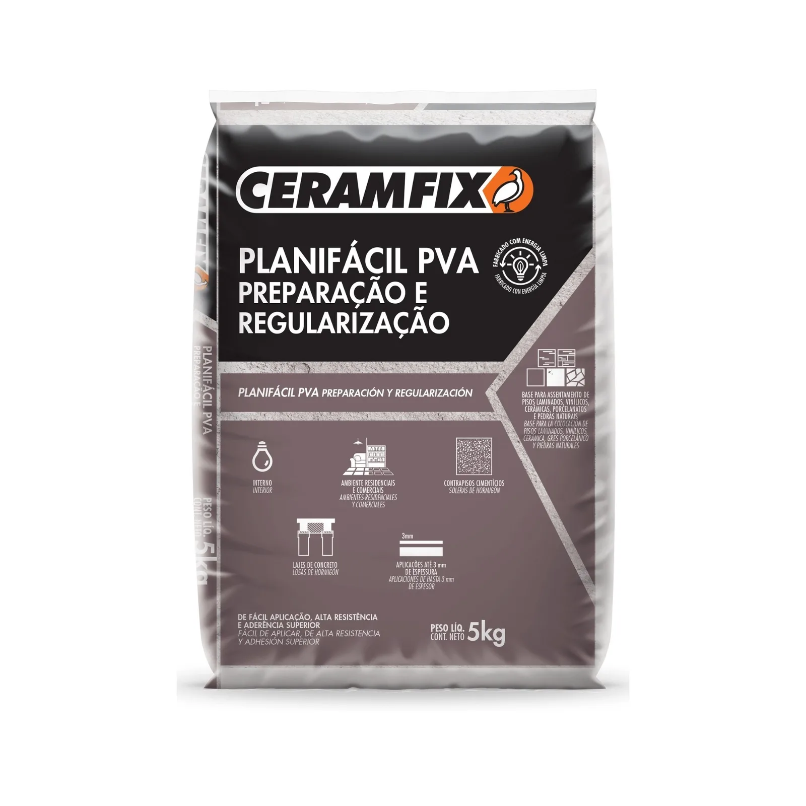 Planifácil PVA Preparação e Regularização Ceramfix 5kg