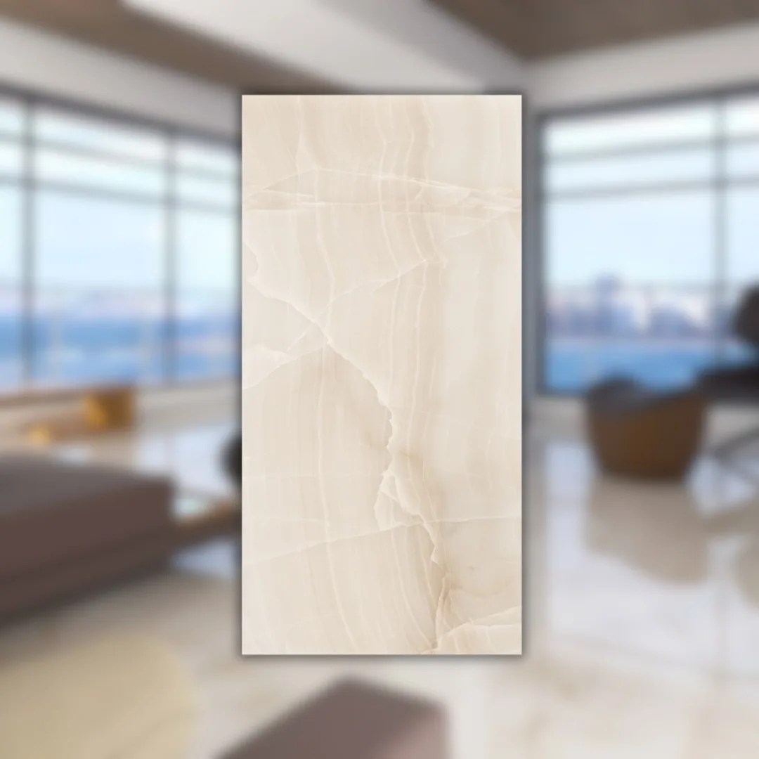 Porcelanato Bege Polido 62x121 Damme Onice RET "A"