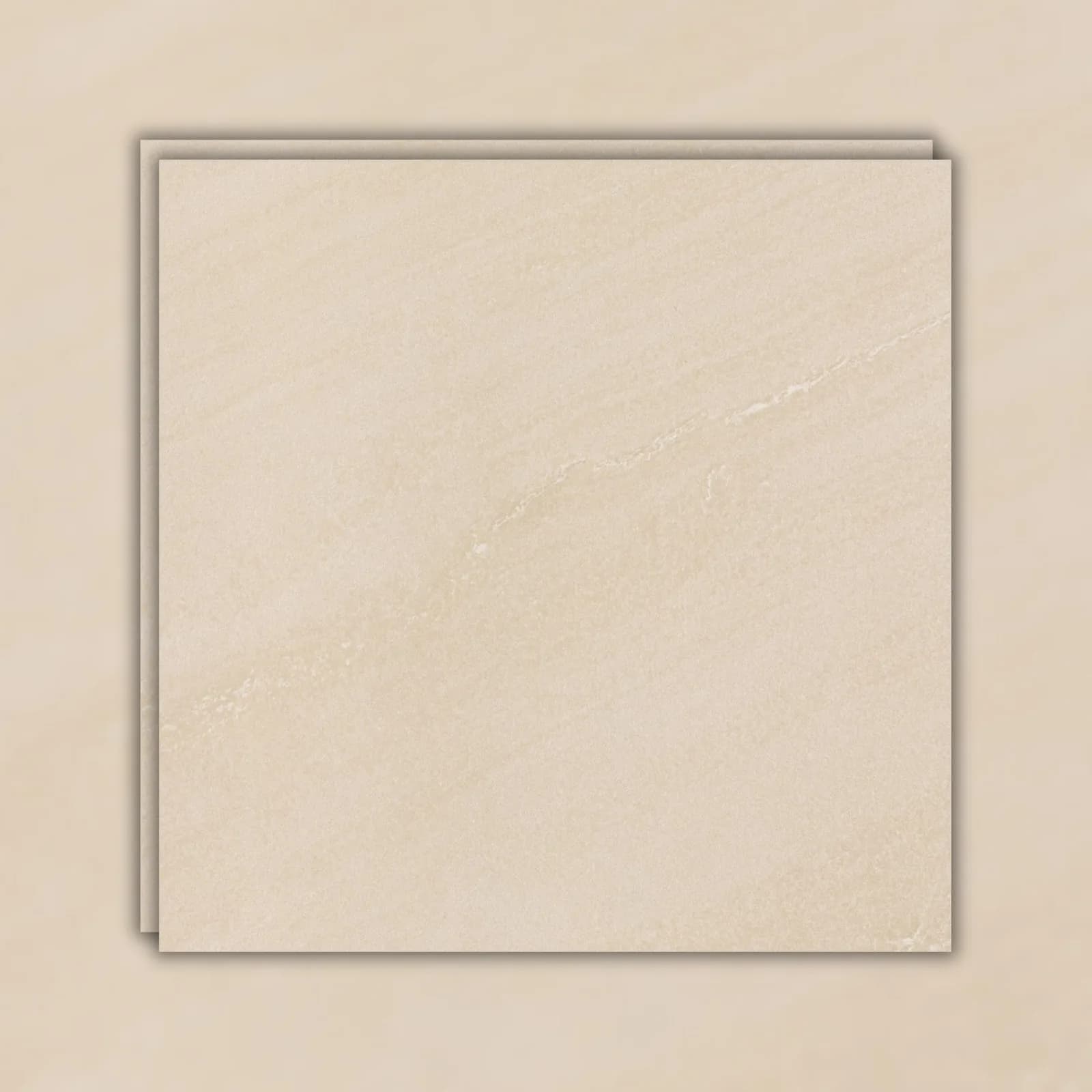 Porcelanato Bege Acetinado 90x90 Decortiles Tulum Jeri 3d RET "A"