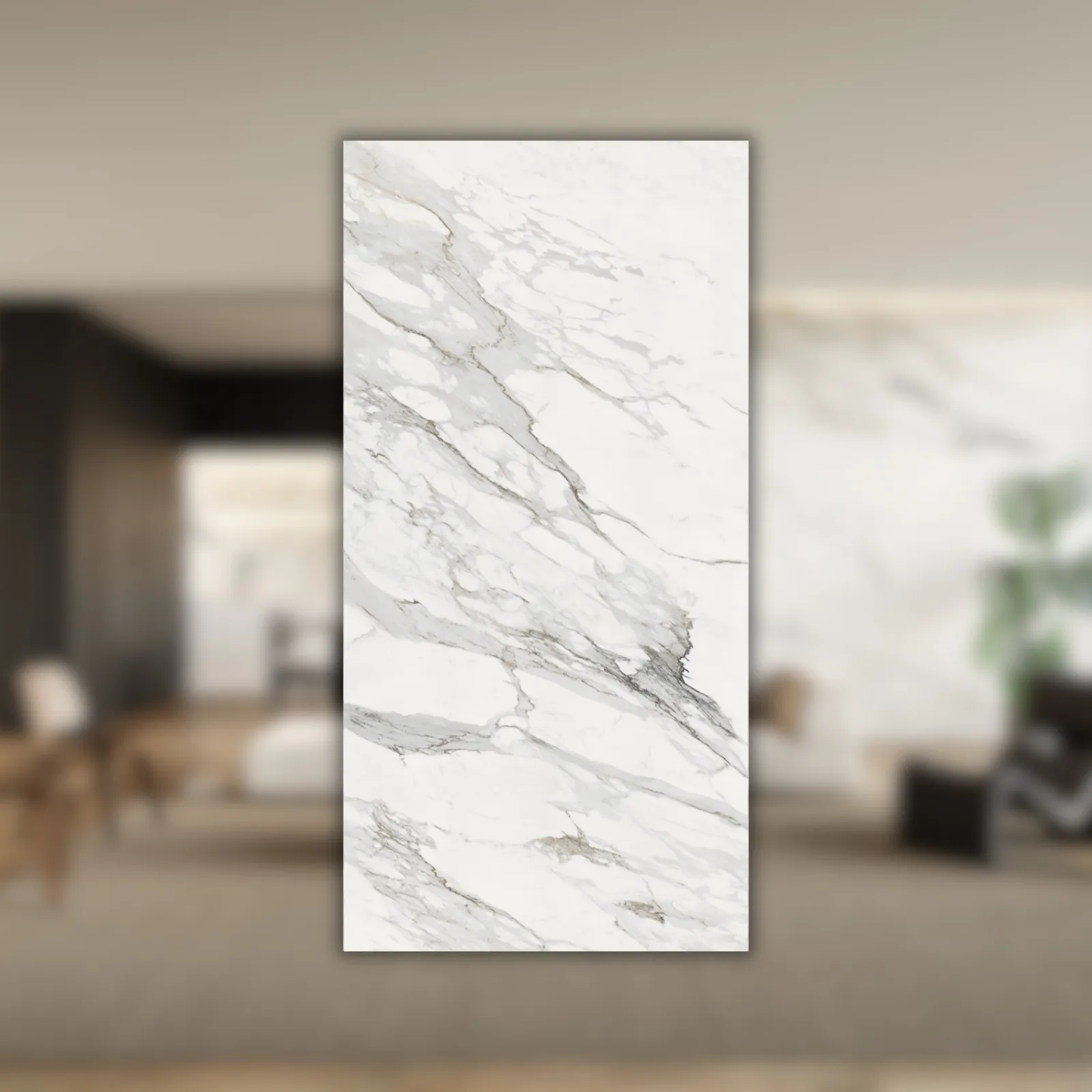 Porcelanato Branco Micro Crystal 160x320 Gran Calacata Lm Mc RET "A"