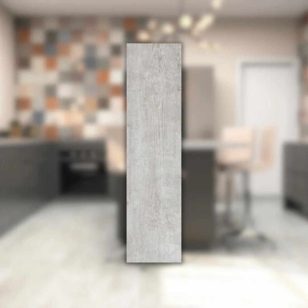 Porcelanato Cinza Acetinado 30x121 Damme Solo RET "A"