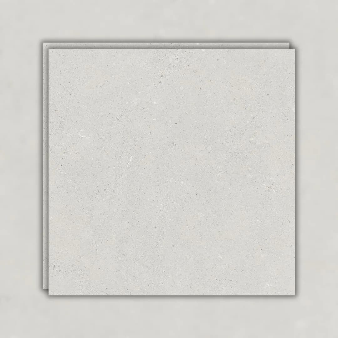 Porcelanato Cinza Áspero 160x160 Roca Kronos Off White Abs RET "A"