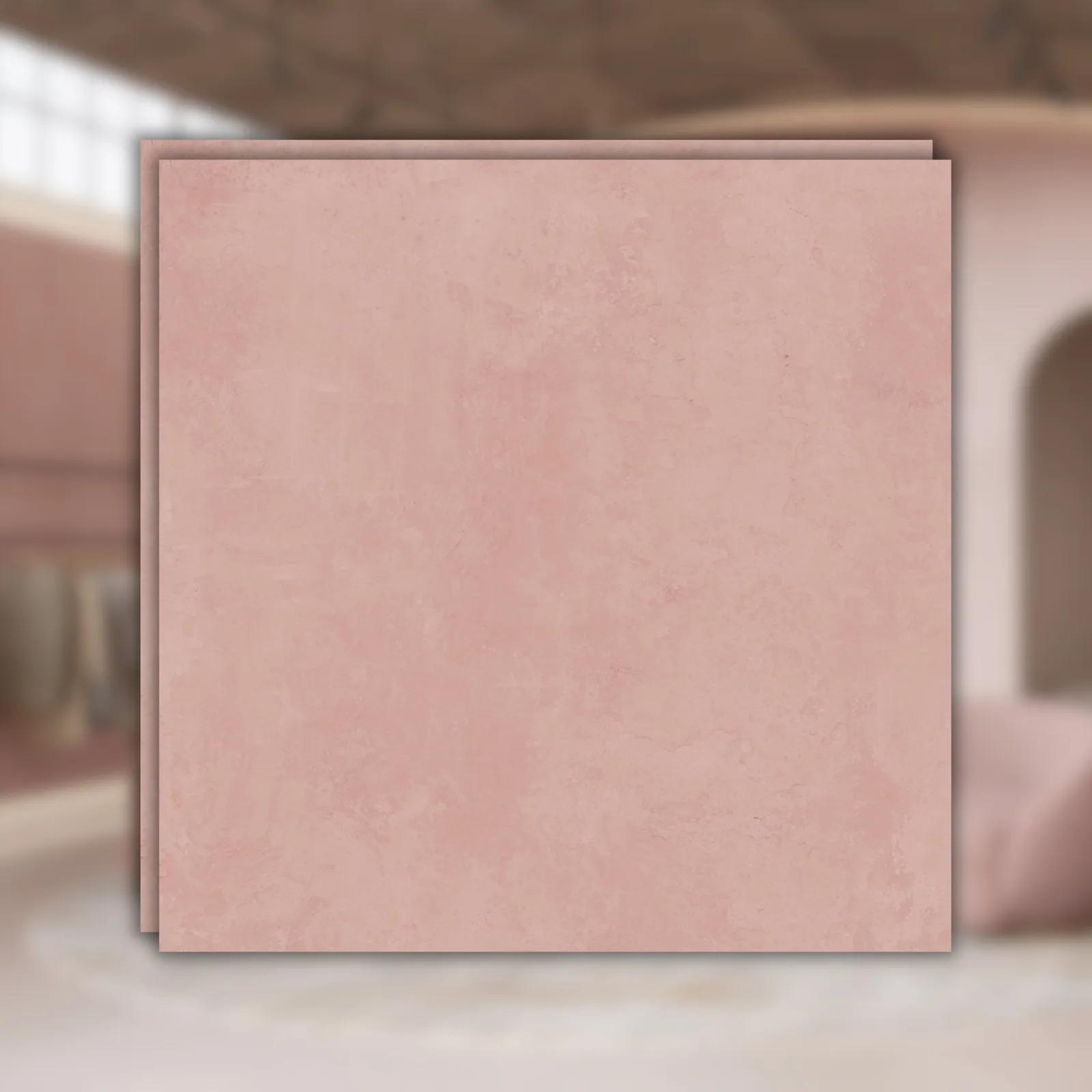 Porcelanato Laranja Mate 120x120 Roca Stucco Lm Coral RET "A"