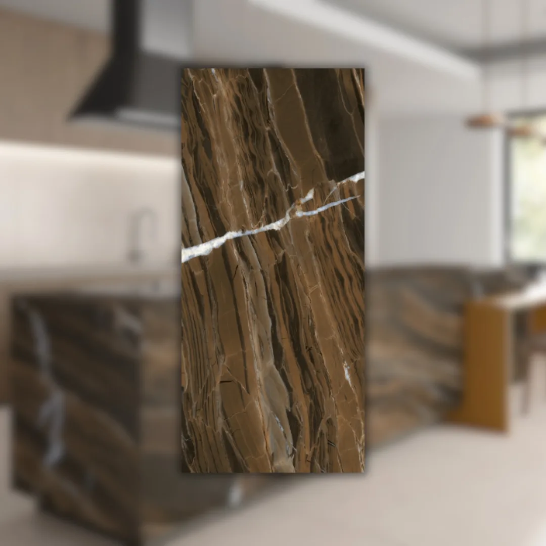 Porcelanato Marrom DDG 82x182 Damme Enigma Brown RET "A"