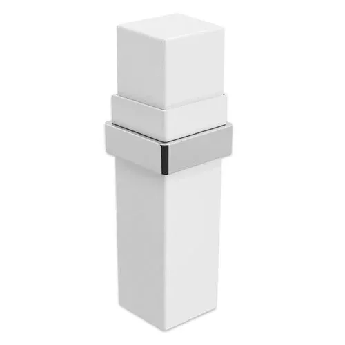 Porta Objetos Zen Spirit Cromo/Branco Fixo BA0142