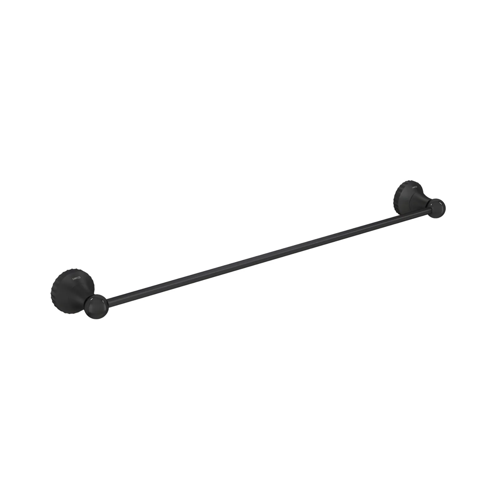 Porta Toalhas Barra 50cm Black Matte Deca Perola