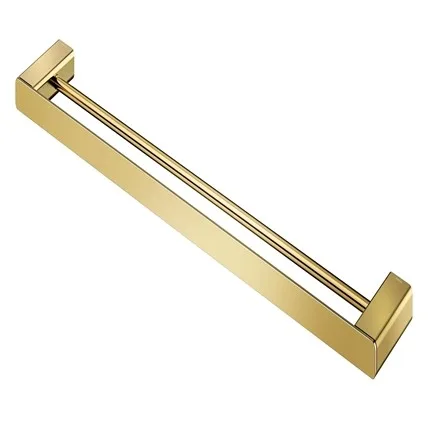 Porta Toalhas Docol Flat Ouro Polido Bastão Duplo
