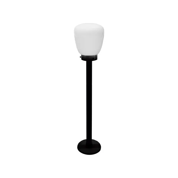 Poste Taschibra Thor 850 1xe27 com Vidro Leitoso Preto