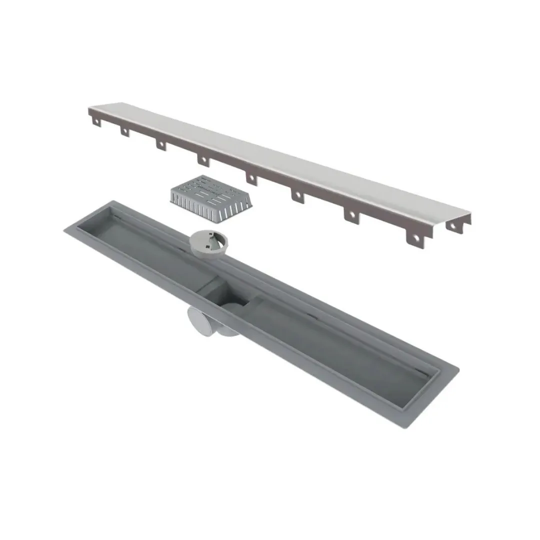 Ralo Tampa Inox 2 Saída De 5 cm 60 cm Linear Smart Line