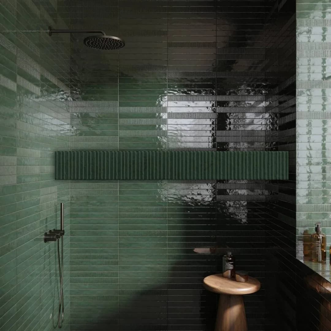 Revestimento Cinza Brilhante 5,3x43 Decortiles Murano Verti Bosque Bold A