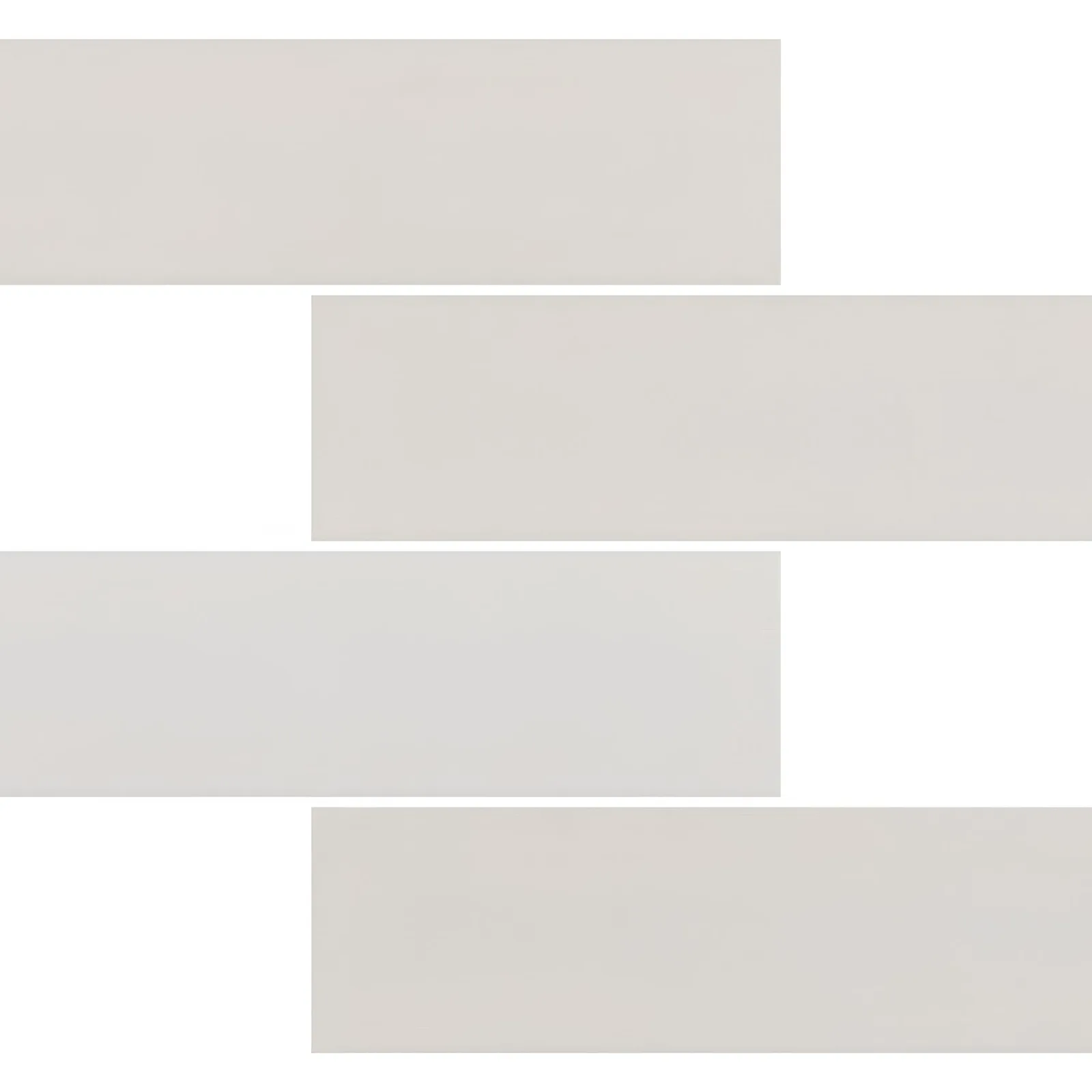 Revestimento Branco Matte 7x26 Eliane Neutral Off White Mesh Bold "A"