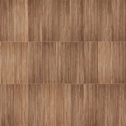 Revestimento Portobello Decor 30x90 "A" Retificado Canela Ripado Matt