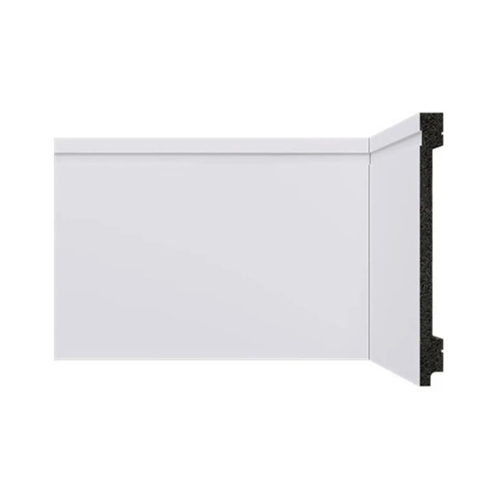 Rodapé Branco Poliestireno Frisado 15cm Barra Com 2,40ml Santa Luzia Bellitas