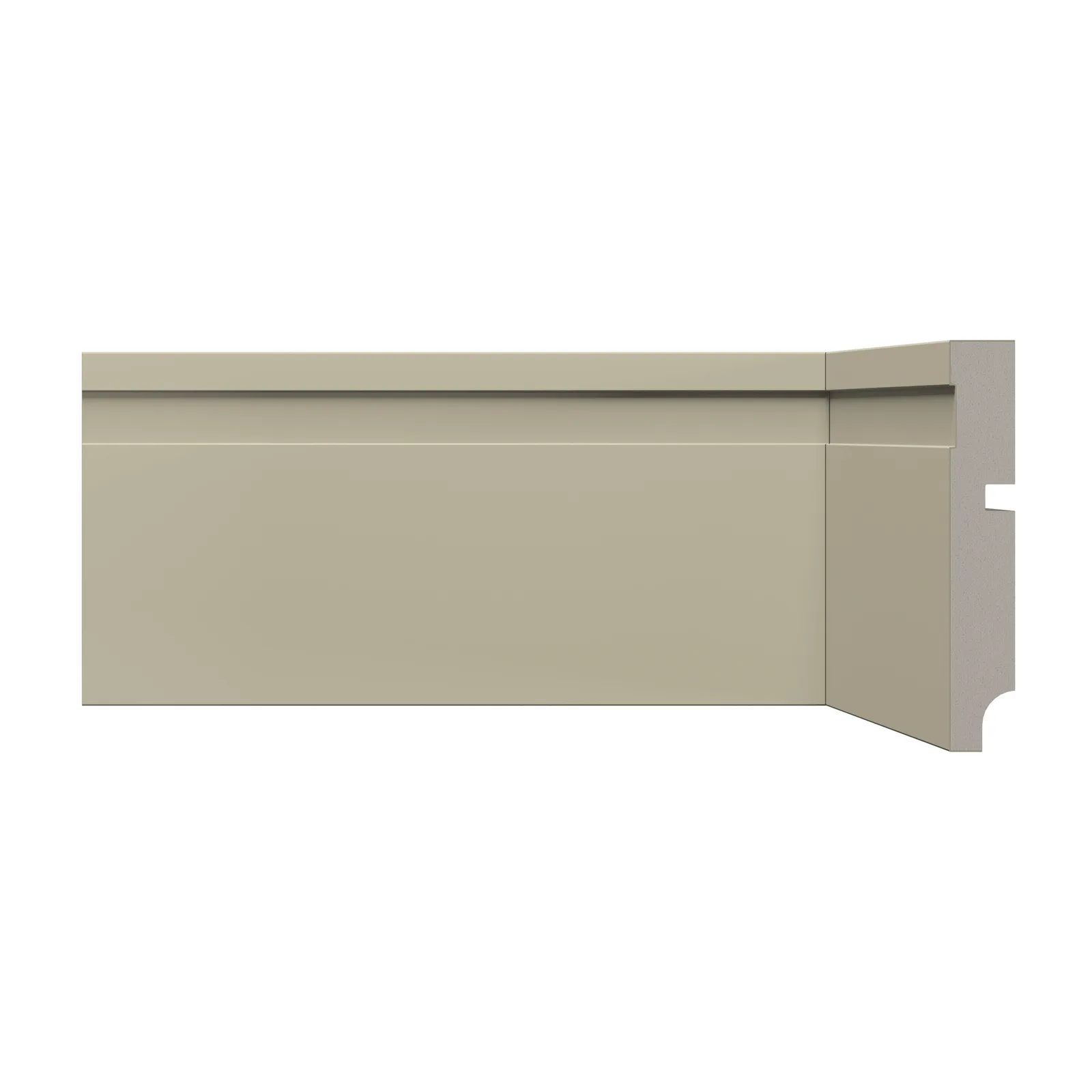 Rodapé Poliestireno Santa Luzia 10cm 457 Cinza Glacial