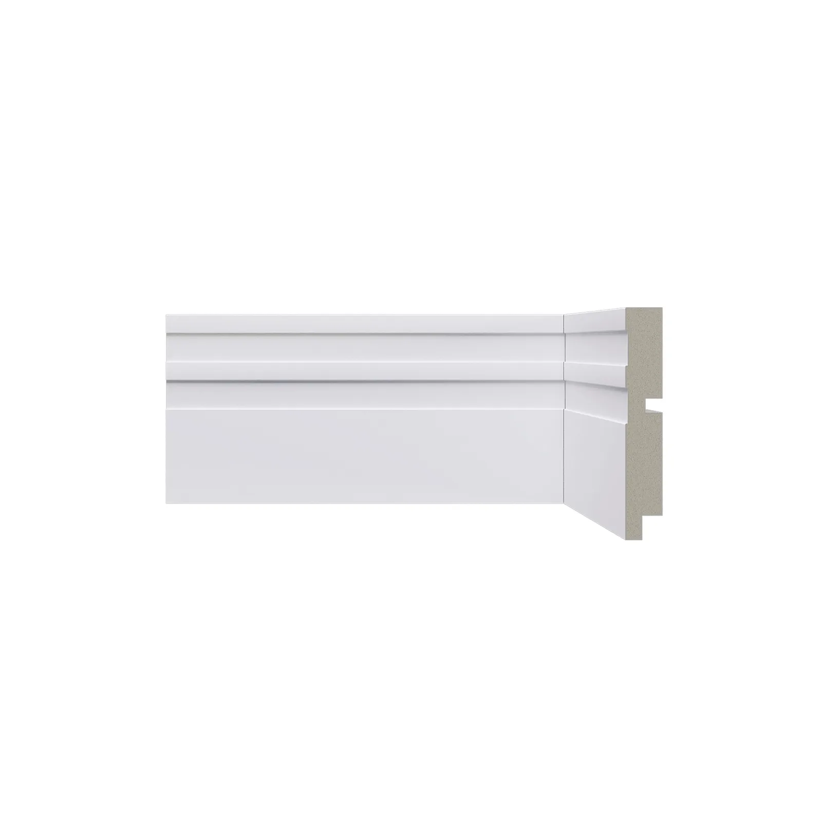 Rodapé Poliestireno Santa Luzia 10cm 512 Branco