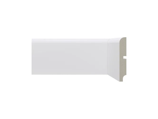 Rodapé Poliestireno Santa Luzia 10cm 550 Barra com 2,40ml Branco