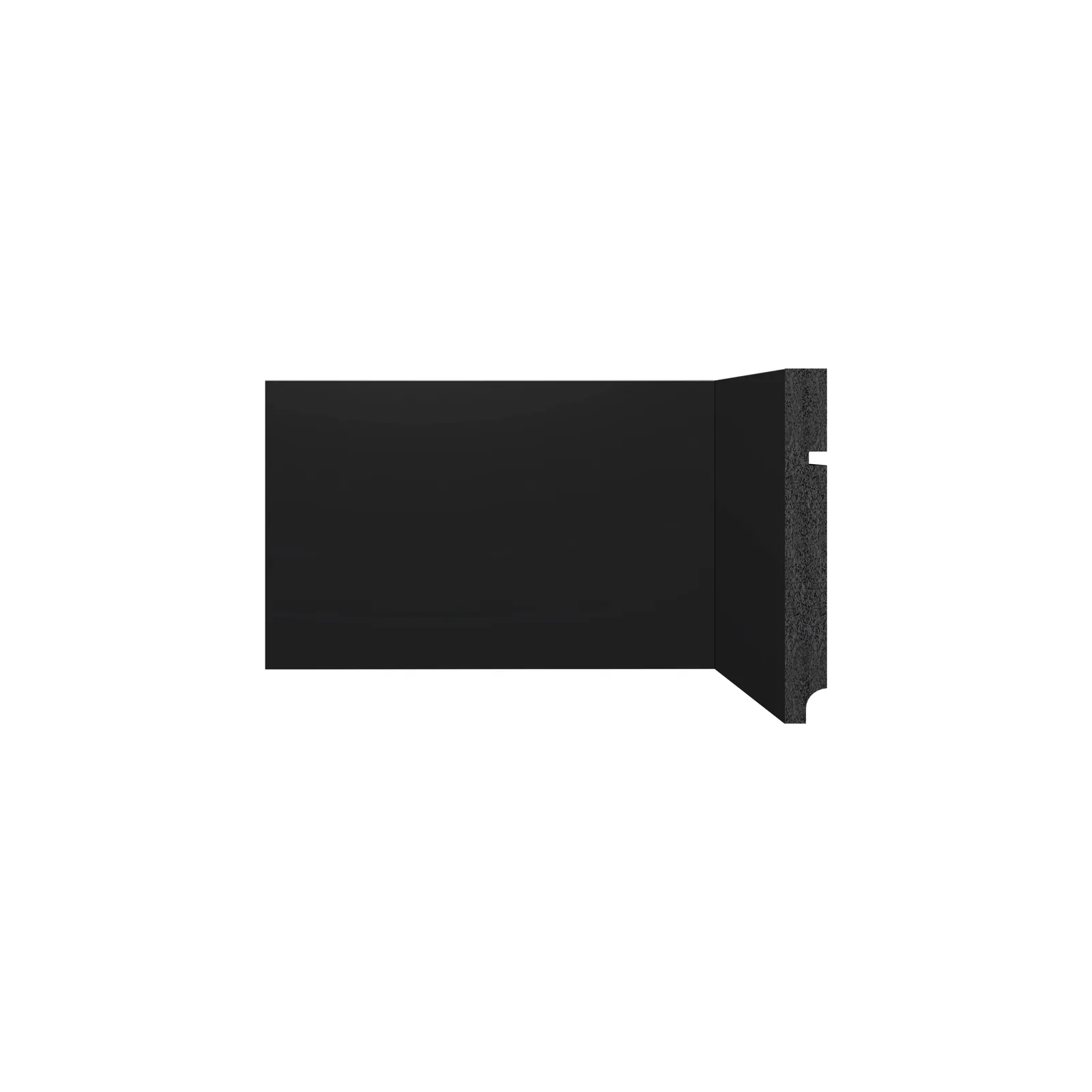 Rodapé Poliestireno Santa Luzia 15cm 3496 Barra com 2,40ml Preto