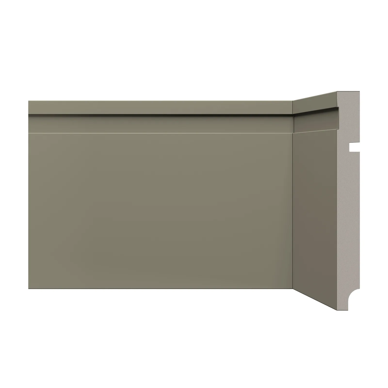 Rodapé Poliestireno Santa Luzia 15cm 480 Cinza Titanium