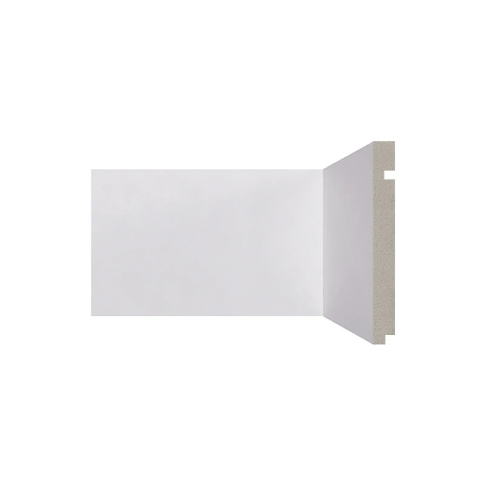 Rodapé Poliestireno Santa Luzia 15cm 496 Barra com 2,40ml Branco