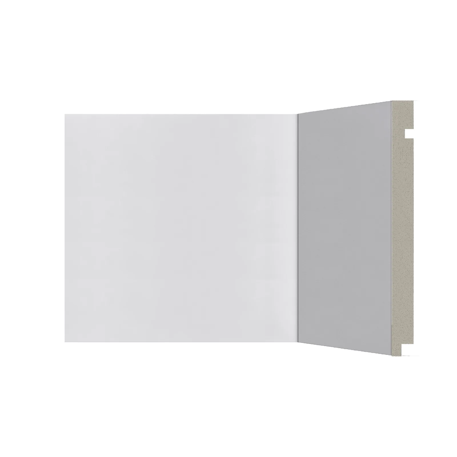 Rodapé Poliestireno Santa Luzia 20cm 506 Barra 2,40ml Branco