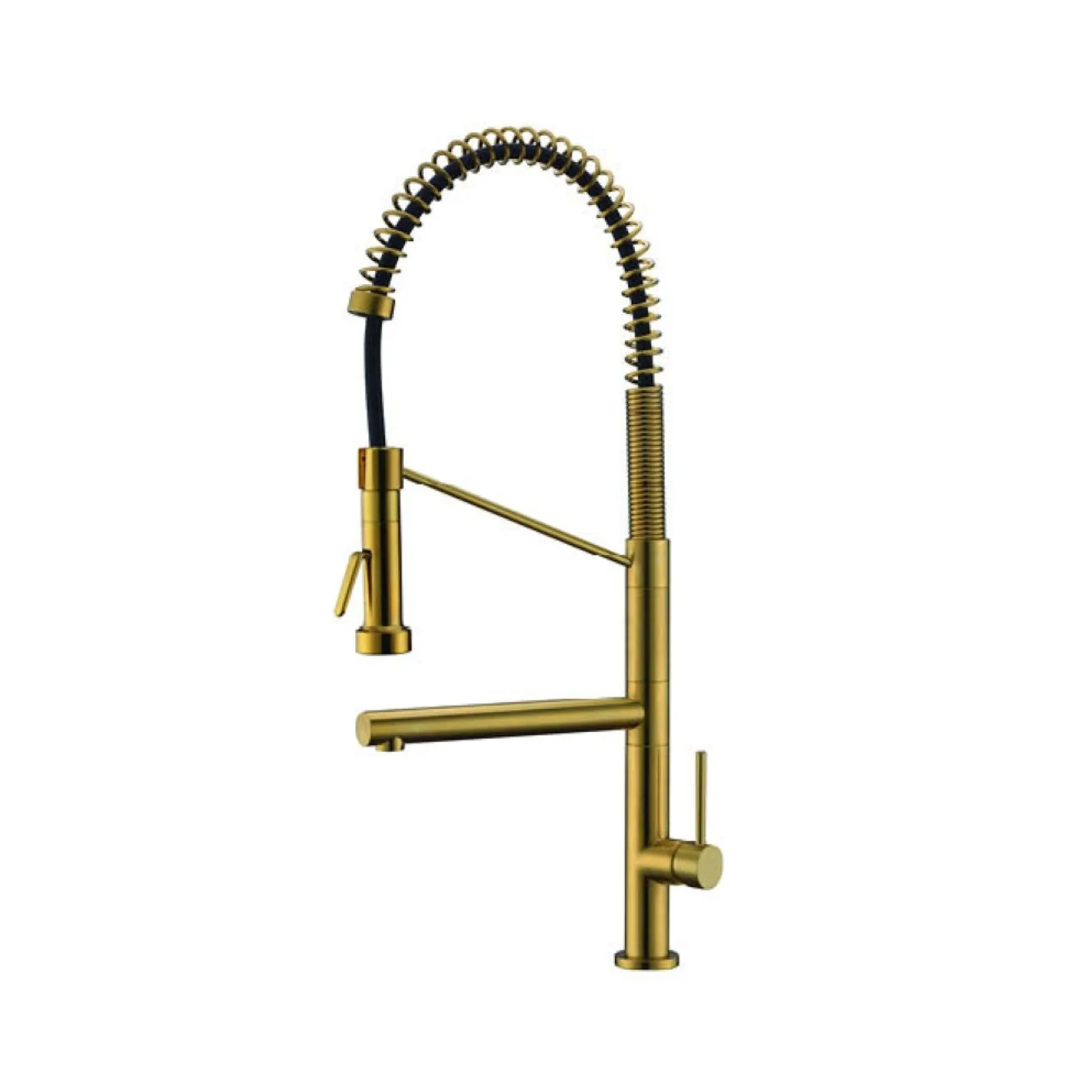 Monocomando Para Cozinha Dourado Escovado Rubinettos