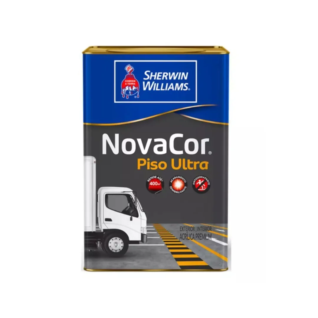 Tinta Acrílica Novacor Semibrilho / Antiderrapante Piso Ultra Cinza 18L Sherwin Williams