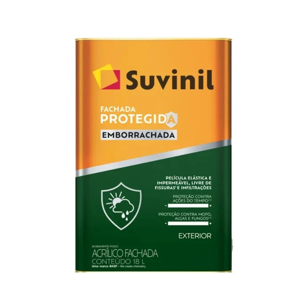 Tinta Suvinil Fachada Protegida 18 L Acrílica Emborrachada Branco
