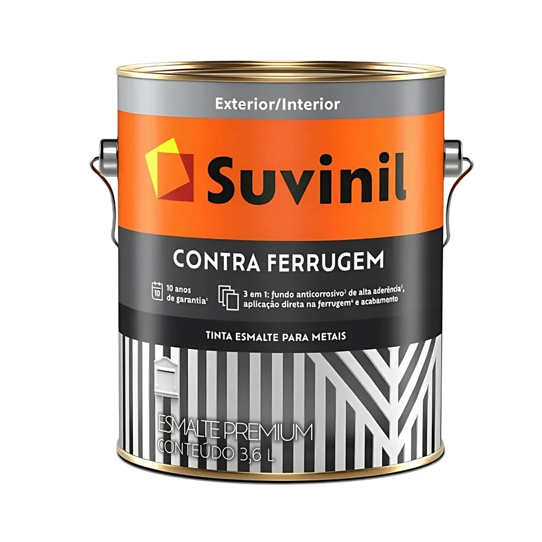 Tinta Suvinil Contra Ferrugem 3,6 L Esmalte Cinza Escuro