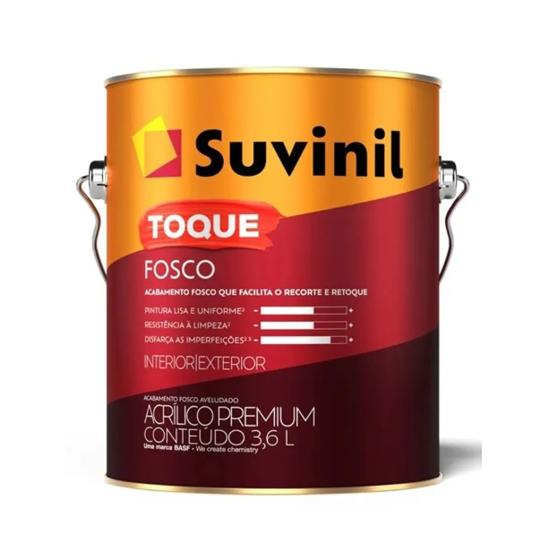 Tinta Suvinil Toque Fosco 3,6 L Acrílica Branco
