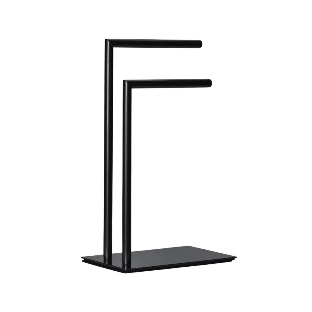 Toalheiro de Bancada Matt Black Inox Doka Home Spa