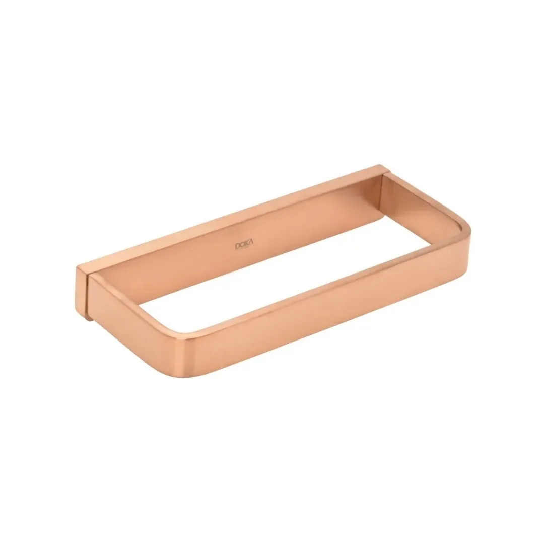 Toalheiro Doka Retangular Rainbow Brushed Rose Gold