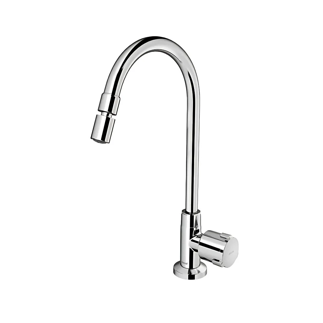 Torneira De Bancada Para Cozinha Cromado Docol Nova Riva 1/2