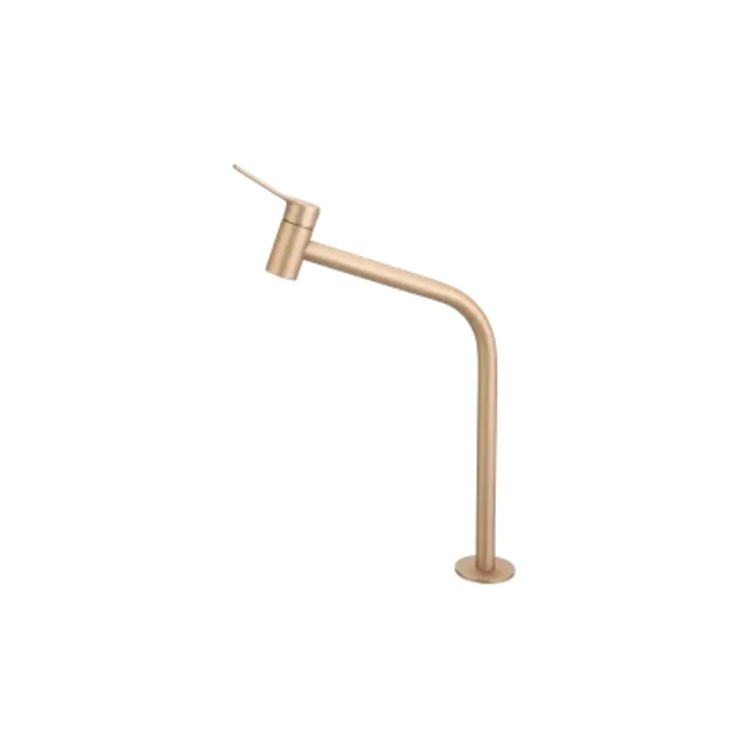 Torneira Dourada Matte De Bancada 1/4 Meber Australis 1203 C-32