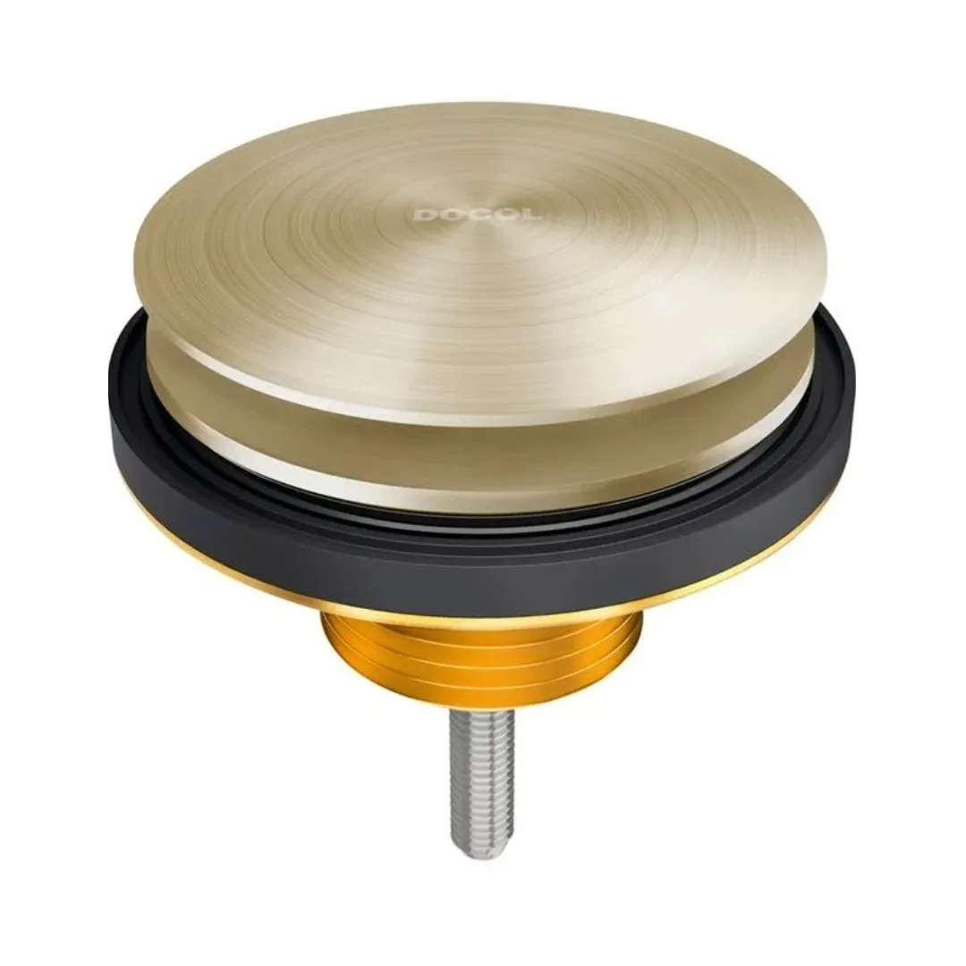 Válvula de Saída D'água Oculta Para Cubas de Banheiro Níquel Escovado Acabamento Universal Docol